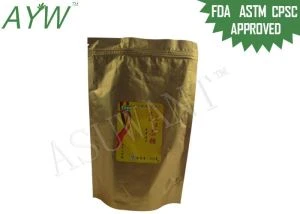Vlhkosť s predloženým fóliou vrecká zlata zips zips doypack 200 g pre jedlo zázvorové cukrovinky