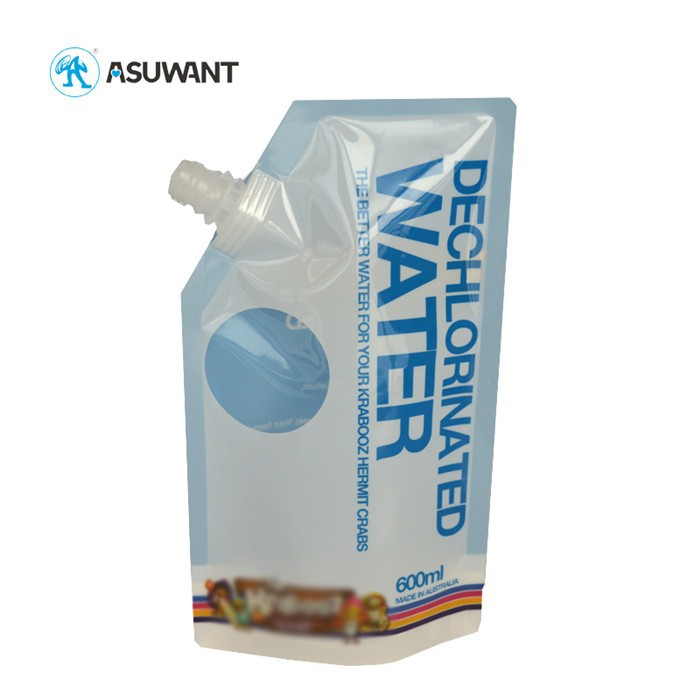 Prispôsobené vrecko na perie na balenie kvapaliny Plastové vrecko pre vodný nápoj oleja šampón