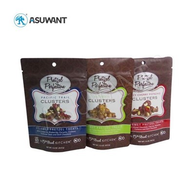 Vlastné potlačené orechy s obalom na balenie vrecka plastový ziplock mylar Stand Up