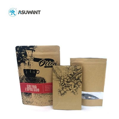 320G Kraft Paper Food Balenie vrecká pre ovsené vločky pre výživové čučoriedky Redbean