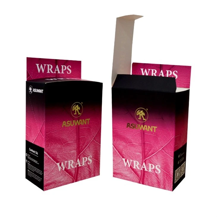 Cigarette Cigar Smoke Natural Leaf Wraps Packaging Bags Boxes high quality