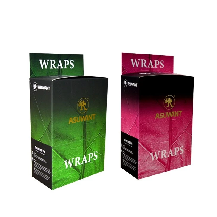 Cigarette Cigar Smoke Natural Leaf Wraps Packaging Bags Boxes factory