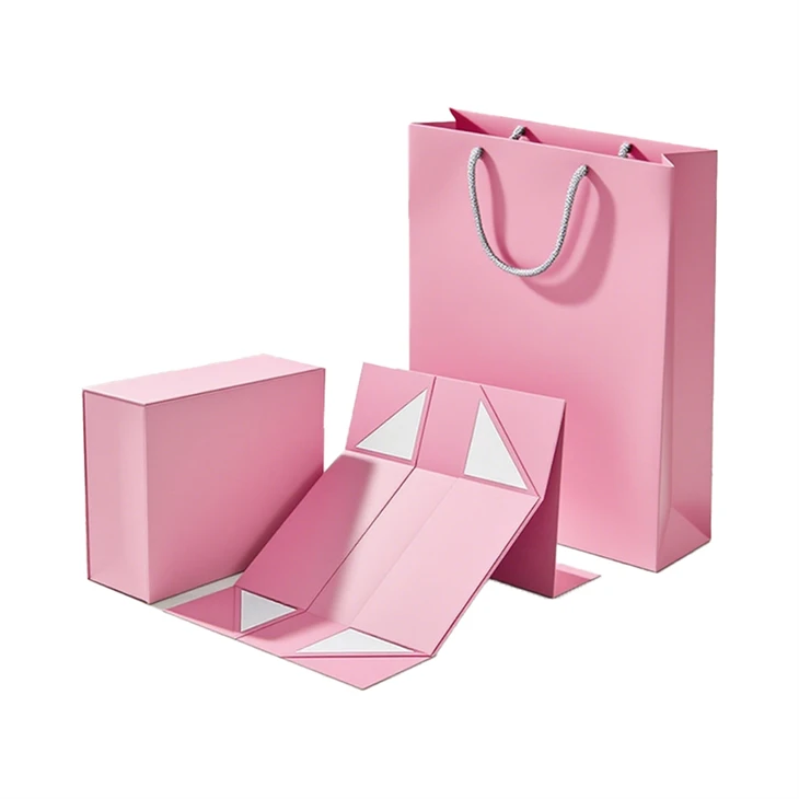 Gold Folding Cardboard Magnetic Packaging Box factory